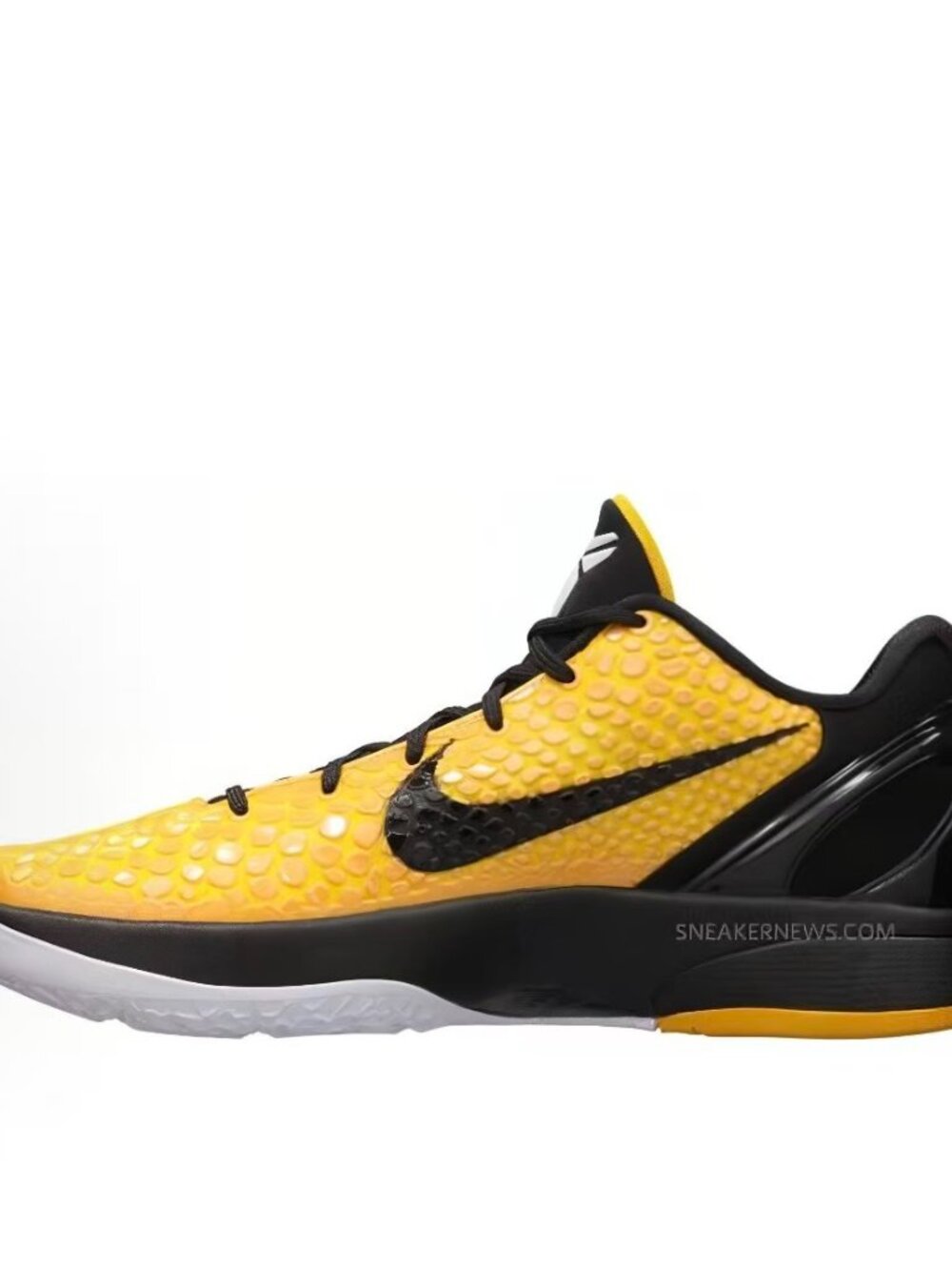 Nike Kobe 6 Protro Del Sol Yellow Black Lakers Basketball Sneakers